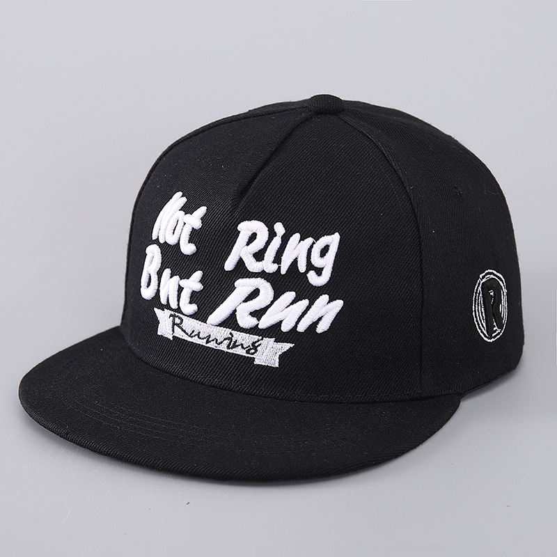 Flat series baseball personalized embroidered hip-hop cap, large brim sun shading duckbill cap_voghion.com
