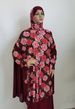 ChicShe Cross-Border Exclusive Fashion New Plus Size Printed Fabric Women's Long Robe Floral Set Ethnic Style Dress Wholesale_voghion.com