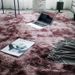 Nordic INS Style Gradient Silk Tie-Dye Foldable Long Wool Carpet Bedroom Bedside Rug /_voghion.com