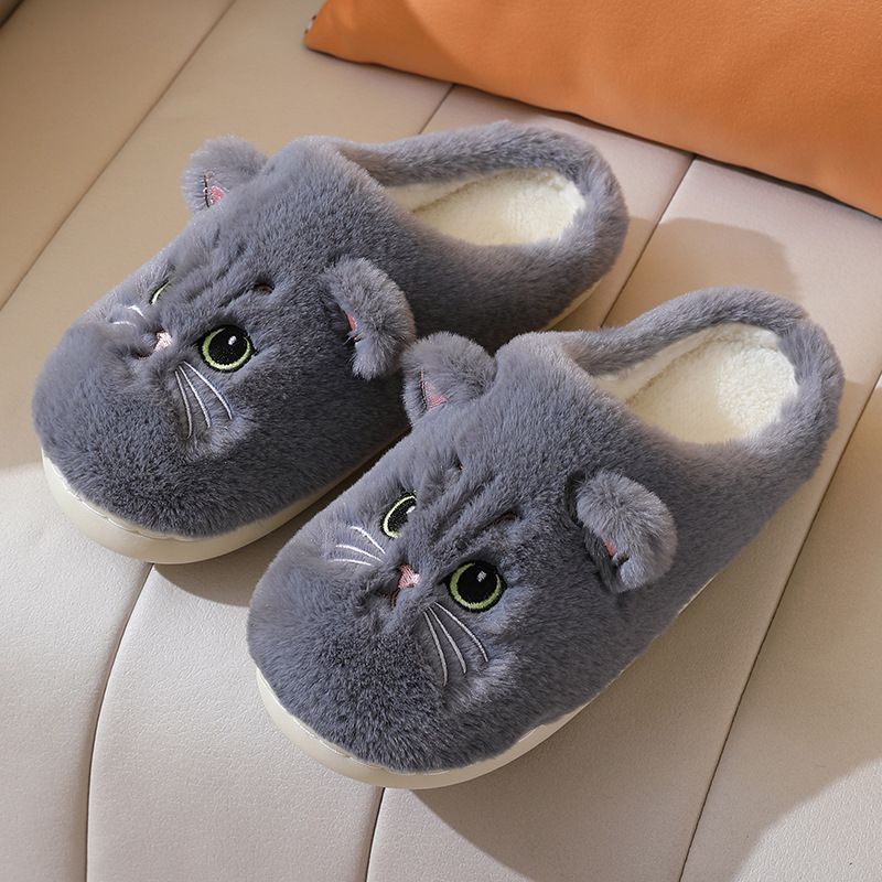 Femmes hommes velours bout fermé réglable automne été chambre chaud confortable mousse à mémoire de forme antidérapant chaussures d'intérieur pantoufles_voghion.com