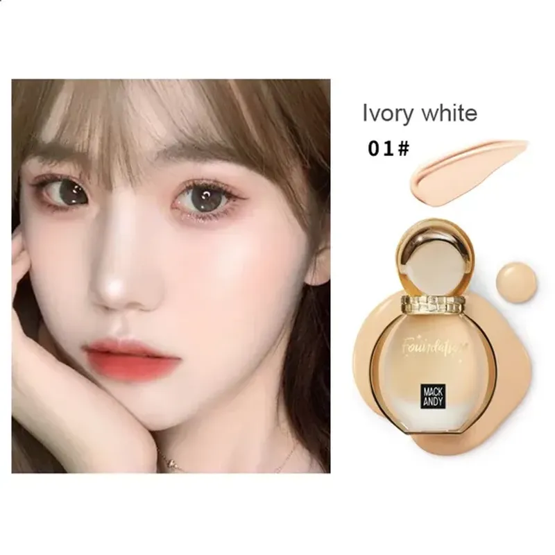 Full Cover Face Base Liquid Foundation Makeup Waterproof Long Lasting Concealer Whitening Cream Korean Make Up Wholesale_voghion.com
