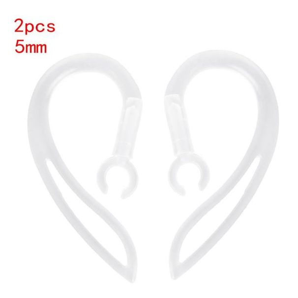 Bluetooth-oortelefoons Transparante zachte siliconen oorhaaklusclip Headset 5 mm 6 mm 7 mm 8 mm 10 mm_voghion.com