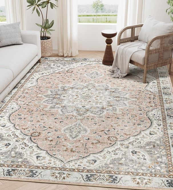 Ethnic Persian Carpet Retro Moroccan Floor Mat Home Living Room Coffee Table Mat Bohemian B&B Blanket_voghion.com