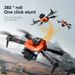 New K6 Quadcopter UAV Drone: Triple HD Cameras, 360 Obstacle Avoidance°, Optical Flow Positioning, One-click_voghion.com