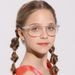 Round frame anti blue children's student non degree flat light mirror, adolescent glasses, elastic leg TR90, cross_voghion.com