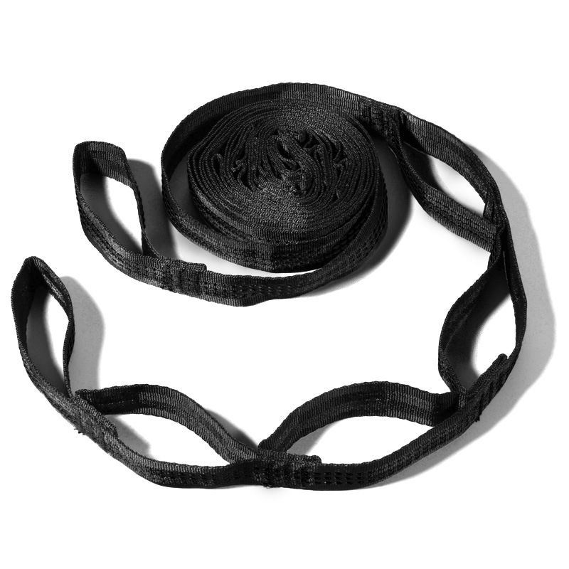 Outdoor Reinforced Polyeter Quick Setup Adjutable Ditance Flat Strap Clotheline Portable Camping Hammock_voghion.com