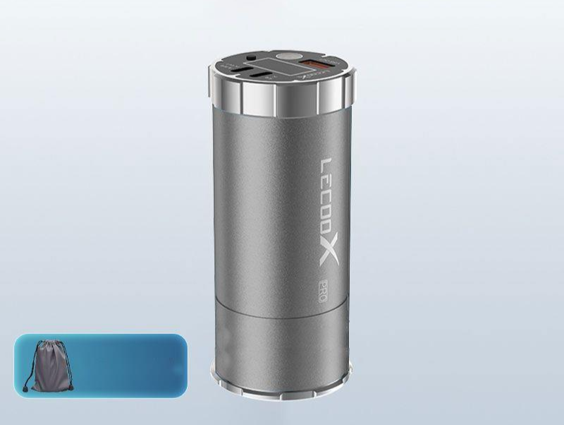 Tesla 46120 Power Bank Dual Fast Charging 42000mAh Austauschbarer Akku Aluminiumlegierungsgehäuse mit Licht_voghion.com
