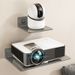 No-Drill Wall Mount Shelf – Adjustable Aluminum Alloy Holder For Projector, Router & Camera (Gun Grey/Milk White, 3 Sizes, Modern Design)_voghion.com