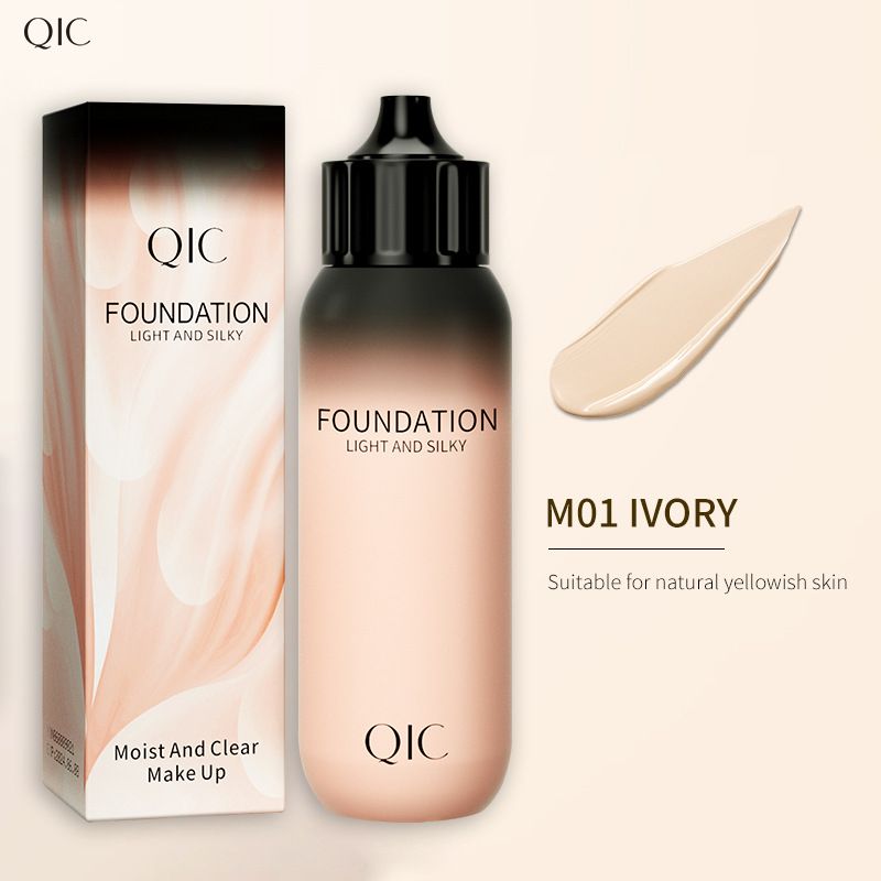 QIC Small Bottle Liquid Foundation Foreign Trade Concealer Long-lasting Makeup Liquid Foundation Moisturizing Bb Cream_voghion.com