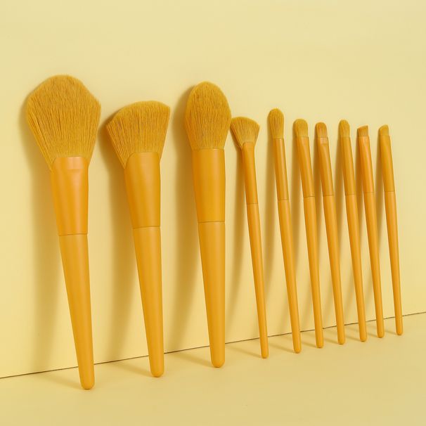 10 Make-up-Pinsel-Set, Lidschattenpinsel, Puderpinsel, Beauty-Tools GUJHUI_voghion.com