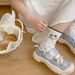 Damen Frühling/Sommer Dünne Niedliche Cartoon-Mittelkalb-Netzsocken Nahtlos Atmungsaktiv Lange Socken_voghion.com
