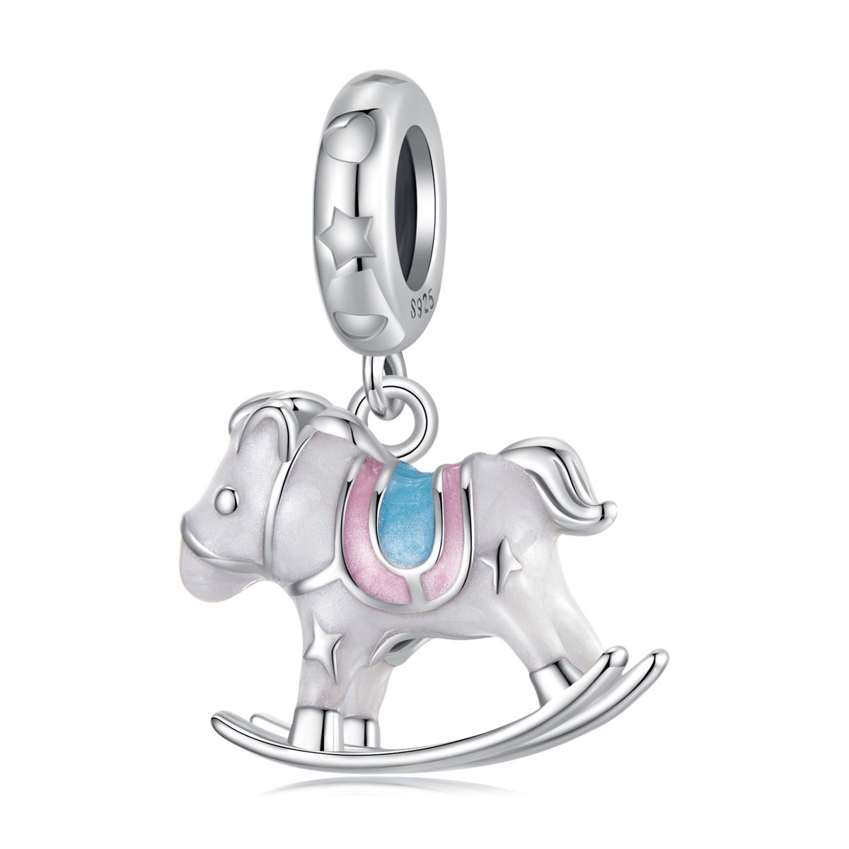 Carrousel Pendant Charm Sterling Silver Charm,SCC3037_voghion.com