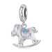 Carrousel Pendant Charm Sterling Silver Charm,SCC3037_voghion.com