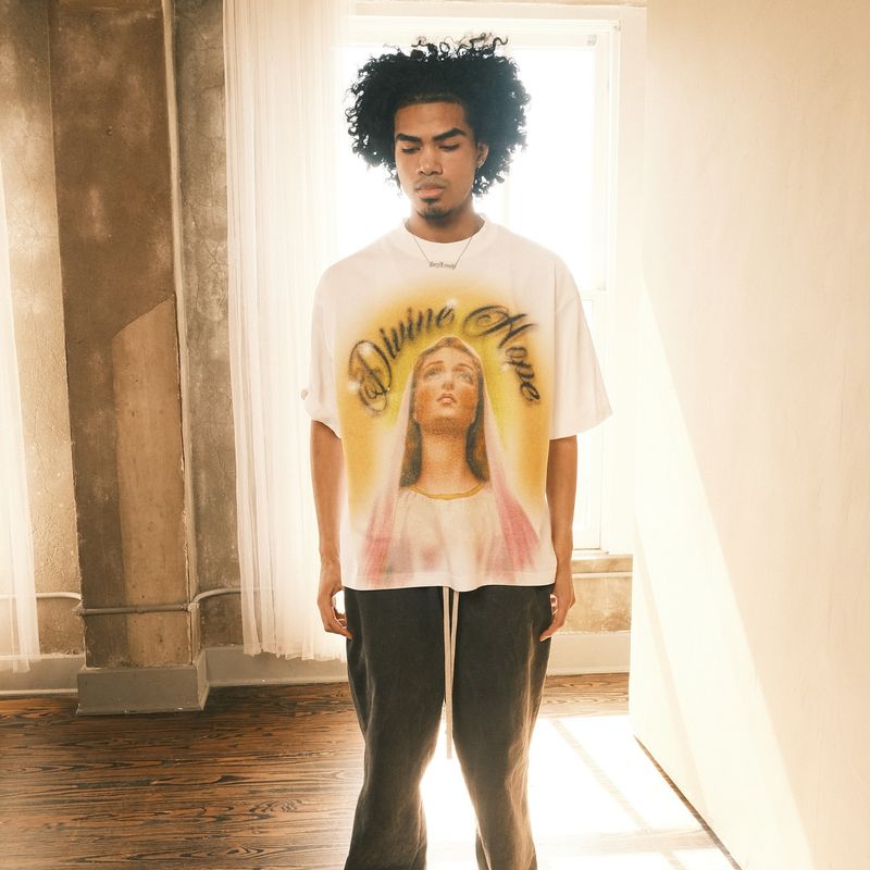 Herrenbekleidung bedrucktes Hip-Hop-Art-Design im Paar-Stil für Männer und Frauen im gleichen Stil, kurzärmeliges Top-T-Shirt, modisch_voghion.com