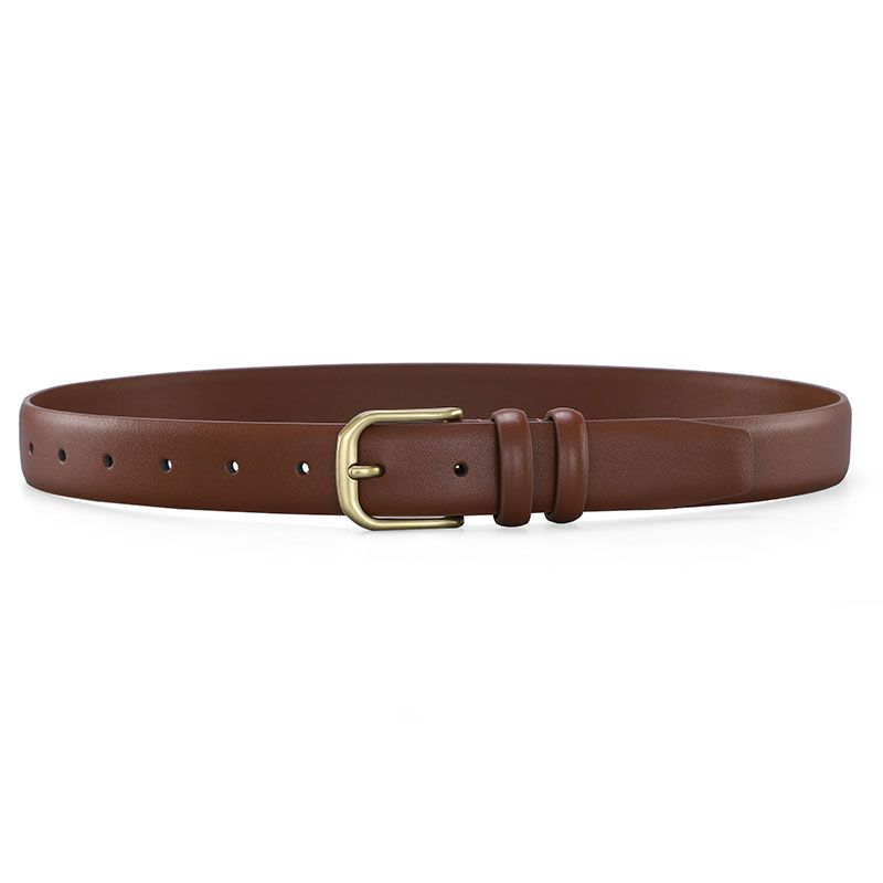 HOT Women's Leather Brand Designer Simple Fashion with Jeans and Trousers Decorated Belt High-quality Alloy Buckle_voghion.com