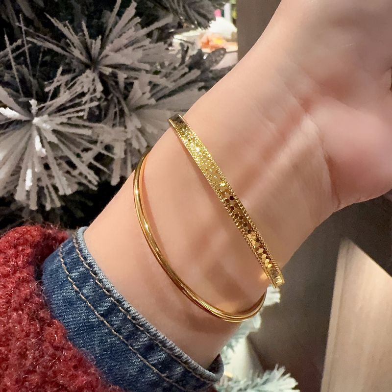 New Chinese Gold-Plated Light Luxury Bamboo Knot Star Small Niche Palace Style High-End Gold Inlaid Bracelet For Women_voghion.com