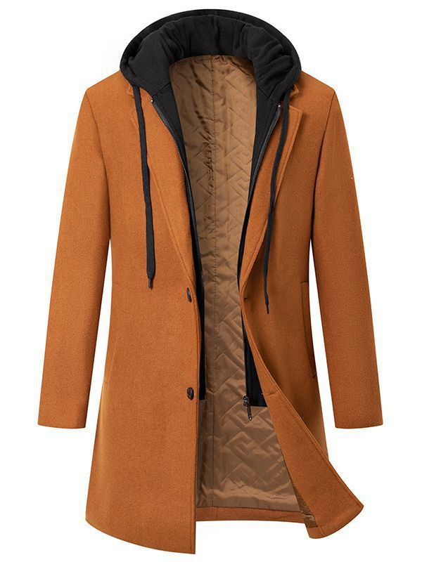 2024 autunno e inverno nuovo cappotto di lana medio lungo con cappuccio spesso in due pezzi con giacca di cotone_voghion.com