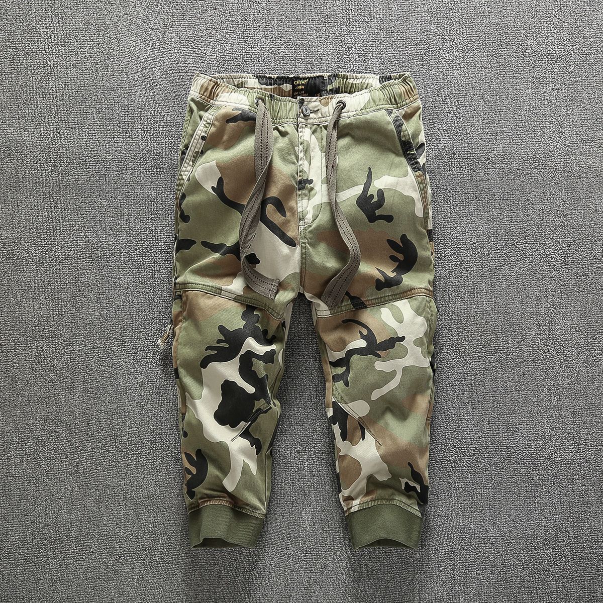 Neu Cargo Capri Camouflage männer Lose Beiläufige Jogger Hosen_voghion.com