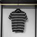 Men's Clothing Striped contrast color ice silk short sleeved T shirt men's summer fashion trend all match casual half sleeved bottoming sweater top_voghion.com