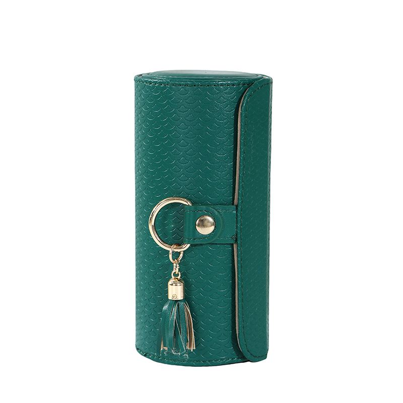 Family Organizer Three Layer Jewelry Storage Box Travel Storage Bag Foldable Cylinder Jewelry Storage Box Valentine's Cylinder Jewelry Storage Box_voghion.com