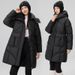 Winter-Puffermantel für Damen – Mittellange, gesteppte Daunenalternative mit lockerer Passform, dicker Baumwollfüllung und stylischer Brotlaib-Silhouette_voghion.com