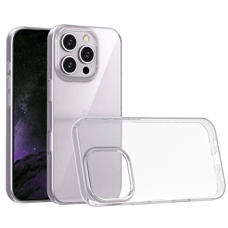 Ultra vékony átlátszó szilikon tok iPhone 16 15 14 13 12 11 Pro Xs Max Mini XR X Plus átlátszó héjhoz, ultravékony hátlap_voghion.com