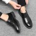 Suitable For All Seasons Spring Casual For Men Business Formal Black Breathable Groom Wedding Best Man British Style Suit Small Leather Shoes_voghion.com