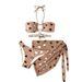 Three Piece Bikini Set Female Tight Sexy Heart Pattern Platform Swimsuit Women_voghion.com