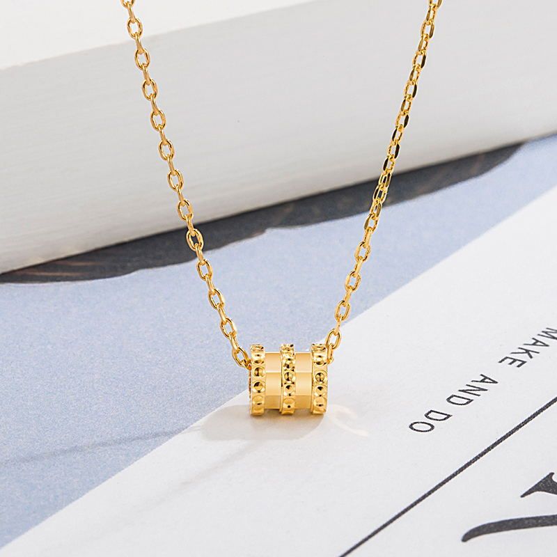New style small waist necklace female ins fashion pendant temperament versatile clavicle chain anti fading necklace_voghion.com