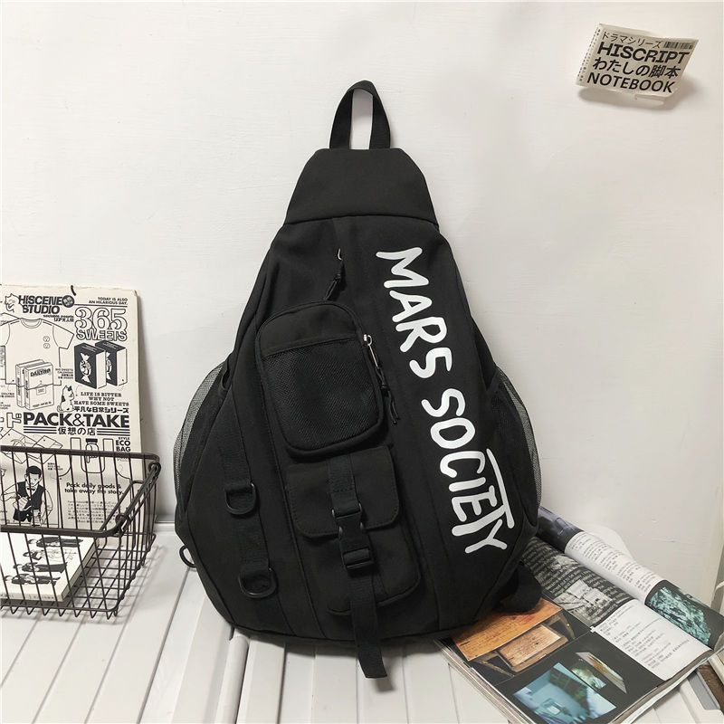 Cross-body taske herremode modemærke stor kapacitet brysttaske herre japansk afslappet enkel skuldertaske tidevands skuldertaske_voghion.com