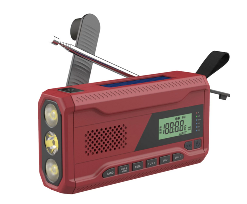 AM/FM-Notfall-Handkurbelradio 3-in-1-LED-Taschenlampe_voghion.com