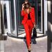 Women's Casual Suit Set 2025 Autumn New Daily Slim Button Design Top And Long Pants Elegant Fashion Set Temperament Commuting_voghion.com
