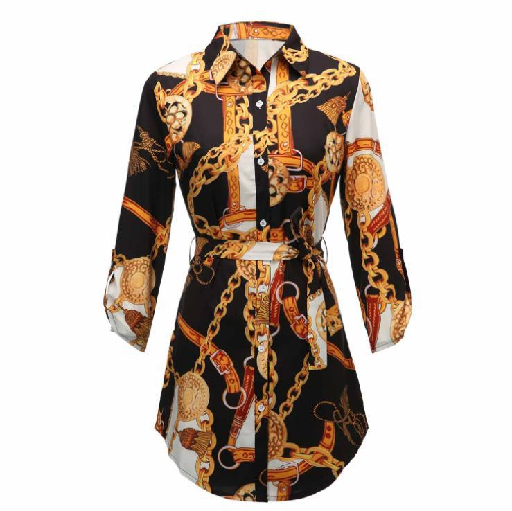 2023 Gonna a fiori con camicia da donna nuova_voghion.com