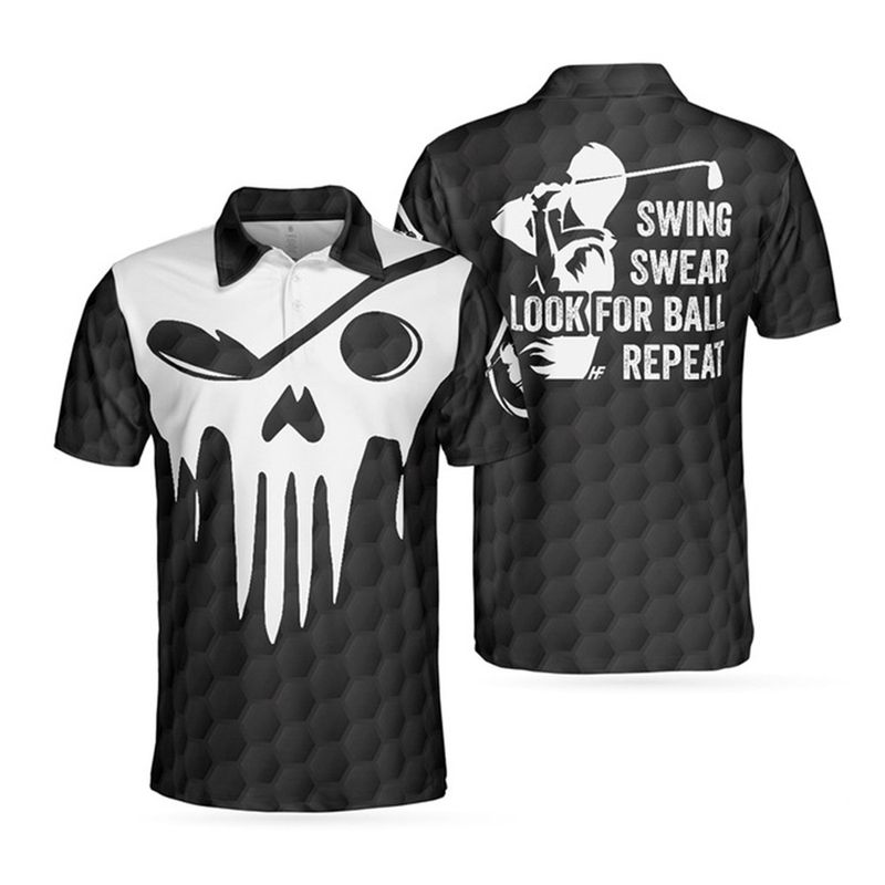 Chemise de golf swagger à la mode populaire pour hommes, Polo à manches courtes avec impression numérique 3D_voghion.com