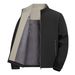 New autumn winter jacket for men, fashionable, simple, casual, stand up collar middle-aged and elderly, solid color,_voghion.com