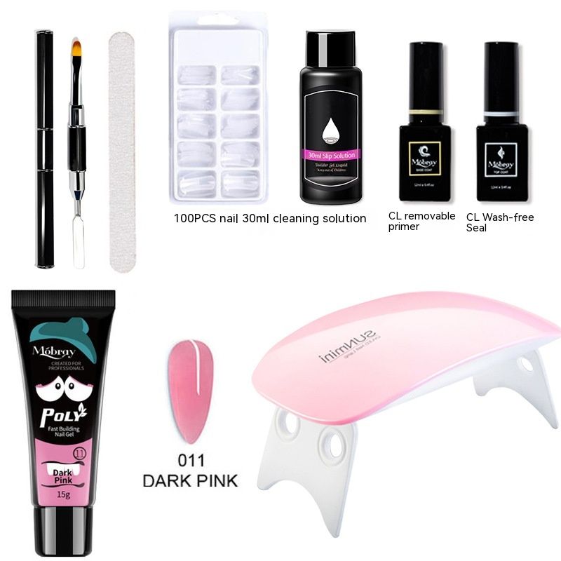 Platform enhancement crystal extension tool set, nail plate bottom glue sealing layer_voghion.com