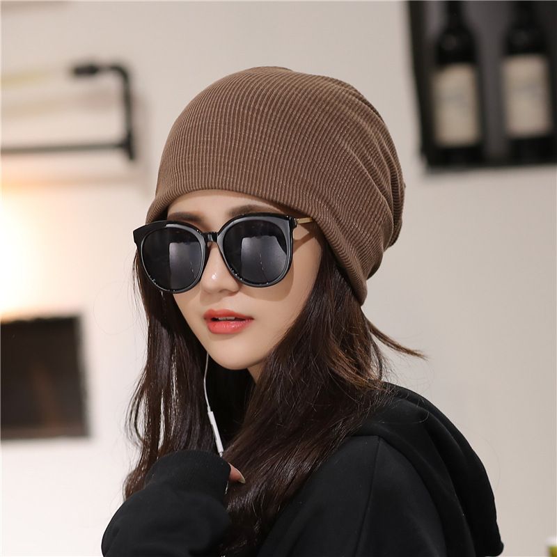 Açık Hava Ürünleri Kore Versiyonu Kadınlar İçin Düz Renk Çizgili Başörtüsü Şapka Erkekler Kadınlar İçin, Moda Annelik Doğum Sonrası_voghion.com