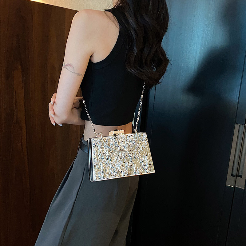 Women's bag, niche, high-end sense, ins handbag, 2023 new acrylic box chain, crossbody small square bag_voghion.com