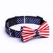 Butterfly Knot Pet Custom New American Flag Collar Printed Cat Dog Bow Tie_voghion.com