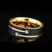 2025 New Arrivals Europe and America Fashions Mens Black Stainless Steel Gold Color Lines Ring Crystal Band for Men's Party Jewelry Gift_voghion.com