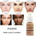 PHOERA 2pcs/set Liquid Coverage Foundation Facial Base Cream Brighten Moisturizer Mineral Full Cover Concealer Makeup TSLM1_voghion.com