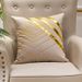 Grezns dekoratīvais spilvena pārvalks - 3D zelta reljefs spilvena pārvalks dīvānam/birojam_voghion.com