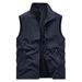 Men's Clothing Mesh Vest For Work, Volunteer, Fishing - Lightweight Breathable Outdoor Vest With Multiple Pockets - Black, Khaki, Army Green_voghion.com