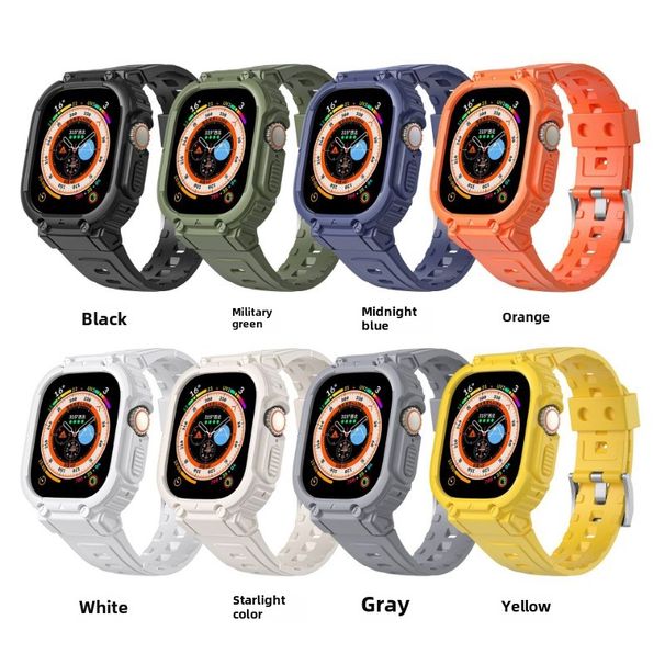 Uwendbar fir den iPhone Watch vun der 8. Generatioun vun der Ultra iwatch Armband mat integréiertem TPU_voghion.com