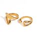 Ins Cold Style Hip-Hop Irregular Shape For Women Gold-Plated Titanium Steel Trendy Niche Ring_voghion.com