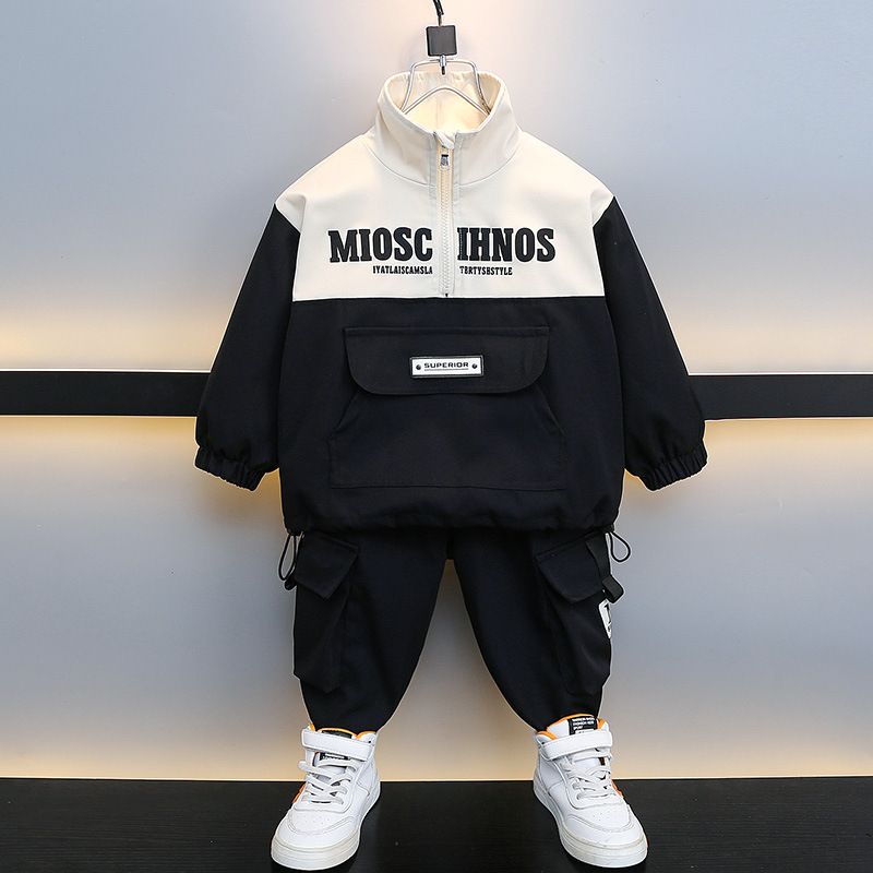 Kid's Clothing boys autumn suits stylish Korean style new clothes fashionable street boys spring and autumn style handsome two piece suit_voghion.com