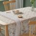Luxury Lace Table Cover – Elegant Floral Dust Cover For TV Cabinet, Dining Table, Coffee Table – Breathable Polyester, Heat-Resistant & Washable_voghion.com