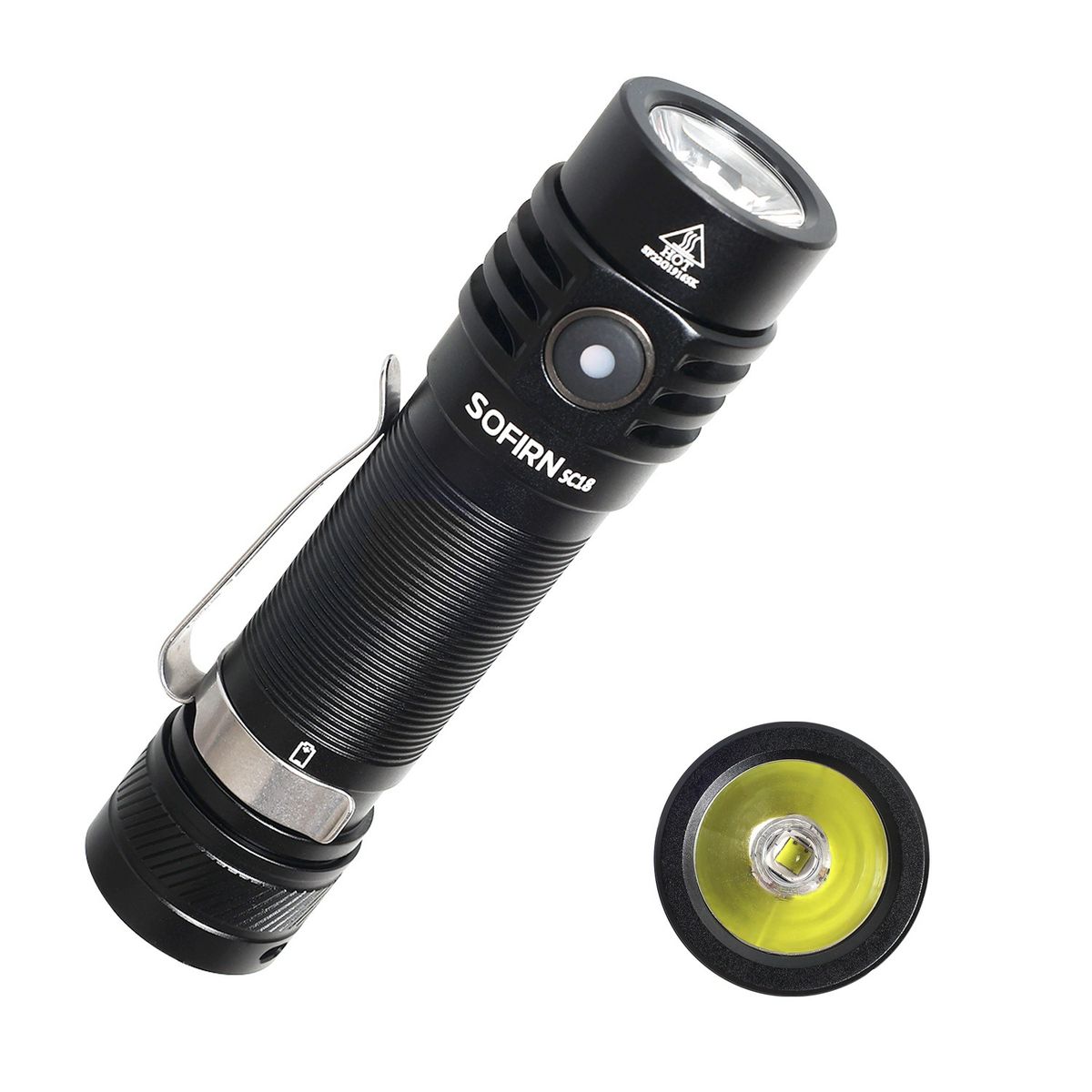 Lommelygte Lille Udendørs Camping 1800lm Belysning 18650 Bærbar Lys_voghion.com