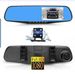 KS-854 Specchietto retrovisore a doppio canale da 4,3 pollici HD Dash Cam con cornice nera per auto DVR_voghion.com