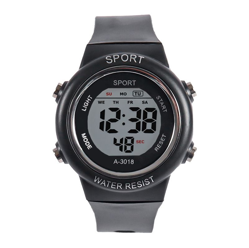 Sportuhr aus weichem Silikon, koreanische Version, modische Multifunktionsuhr für Herren, wasserdicht, LED-Elektronikuhr für Kinder_voghion.com